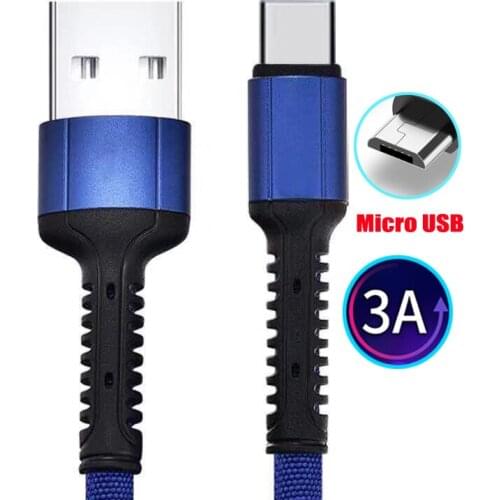 EVLARUBY 1m Micro USB Cable 3A Fast Charging Data Cable for Xiaomi Redmi 4X Samsung J7 Android Mobile Phone Micro usb Charger