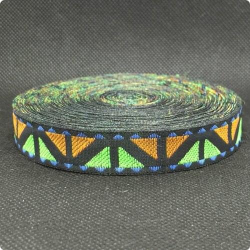 HOT!!2015 NEW ribbon wholesale 5/8"(15mmx18yard/sets) 100% polyester Woven Jacquard ribbon 3D Geometric series lace MZ2015052510