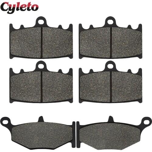 Cyleto Motorcycle Front and Rear Brake Pads for SUZUKI GSR 400 GSR400 k6 2006 GSR 600 GSR600 K6 K7 K8 2006 2007 2008