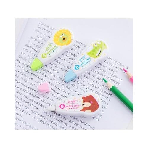 Cartoon Animal Correction Belt Stationery Correction Roller White Sticker Study Office Hot Sale Tool
