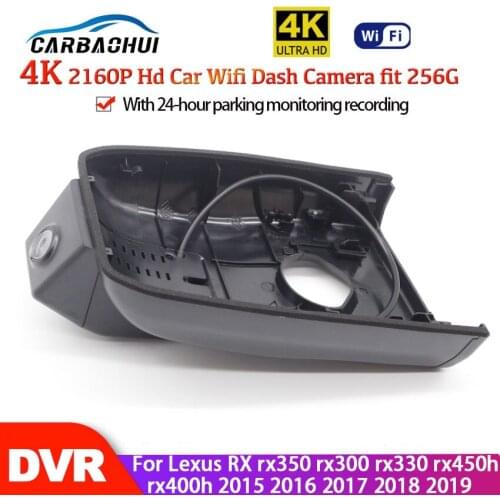 New! 4K Wifi Hidden Car DVR Dash Cam Camera Video Recorder For Lexus RX rx350 rx300 rx330 rx450h rx400h 2015 2016 2017 2018 2019