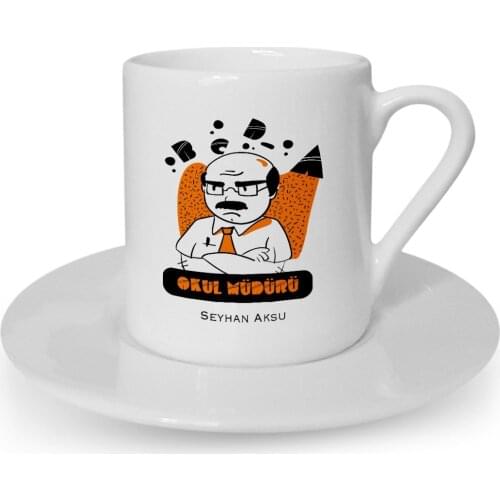 Personalized School Director Turkish coffee Cup-2