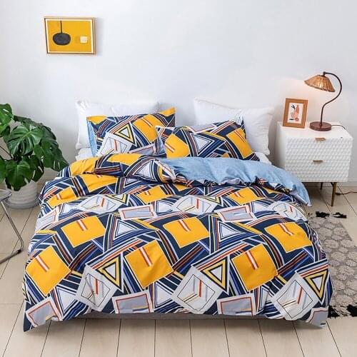 Nordic Bed Cover Bedding Set Modern Plus Sheets 150x200 Quilted Plaid linen SIngle Bouble King Size Summer Bedspread No Fills