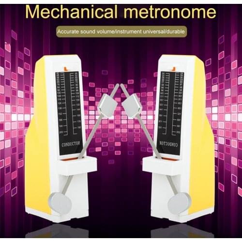 Professional Metronome Mechanical Movement Quick Adjustment Rust-proof Violin Guitar Universal Metronome for Beginner