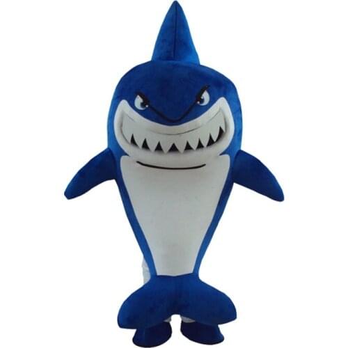 Blue Shark Mascot Costume Suits Cosplay Party Game Fancy Dress Outfits Clothing Advertising Carnival Halloween Easter Adults New
