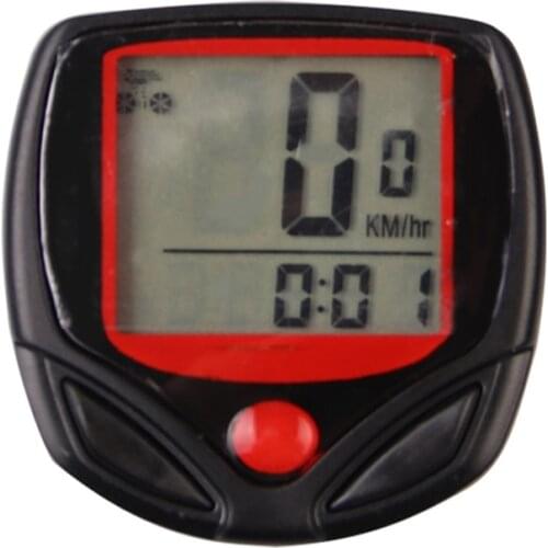 Bicycle Automatic Pulse Speed Indicator Speedometer LCD Backlight Mountain Bike Stopwatch Cycling Computer Odometer Outdoor Spor