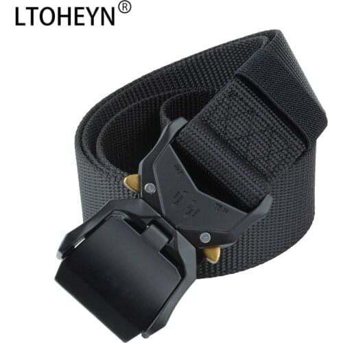 High-quality Tactical Men Belt Military Training Nylon Belt High-strength Aluminum Buckle Can Be Customized Logo