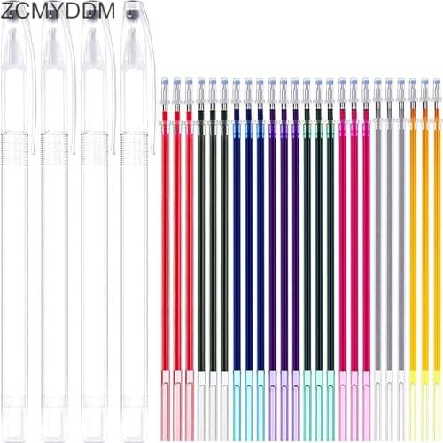 ZCMYDDM 10pcs Heat Erasable Pen Water Erasable Ink Disappearing Fabric Marker Pen for Quilting Fabric Craft DIY Sewing Tools