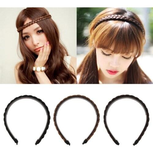 Women Girls Fashion Hair accessories Classic Braids Hairpiece for Women Beauty Headwear Hair Wig Accessories