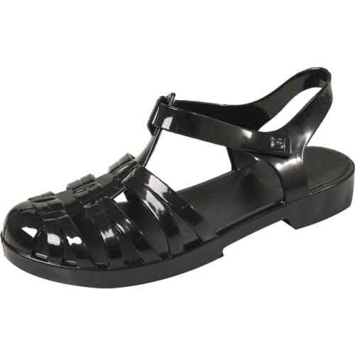 2021 New Summer womens Roman Style Slippers Camellia Chain Decoration Flat Bottom Outdoor Sandals Beach