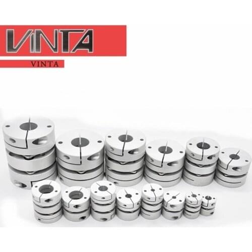 1pcs 3 4 5 6 6.35 7 8 10 mm Aluminium alloy shaft coupling cardan coupler Flexible plum CNC Jaw couple casal motor shaft adapter