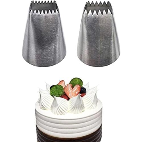 1PCS Square Cake Design Cream Tips Pastry Nozzles Pastry Icing Piping Nozzles Bico De Confeitar Fondant Cake Decorating Tools