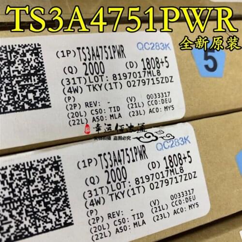 100% New&original TS3A4751PWR YC751 IC TSSOP-14 In Stock