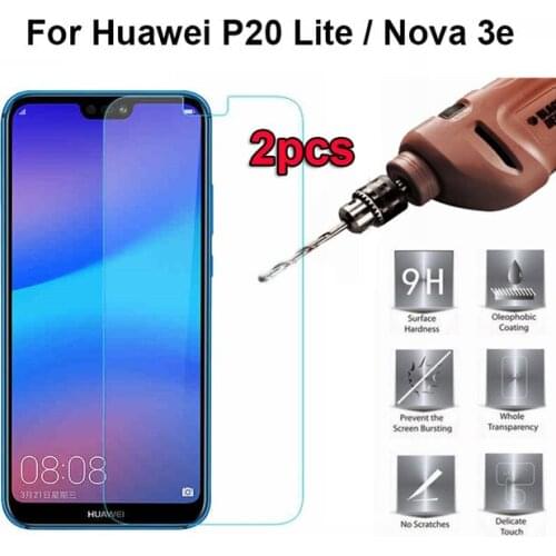 2PCS Tempered Glass For Huawei P20 Lite Case Screen Protector For Huawei P20 Lite Glass Explosion-proof Phone Protective Films