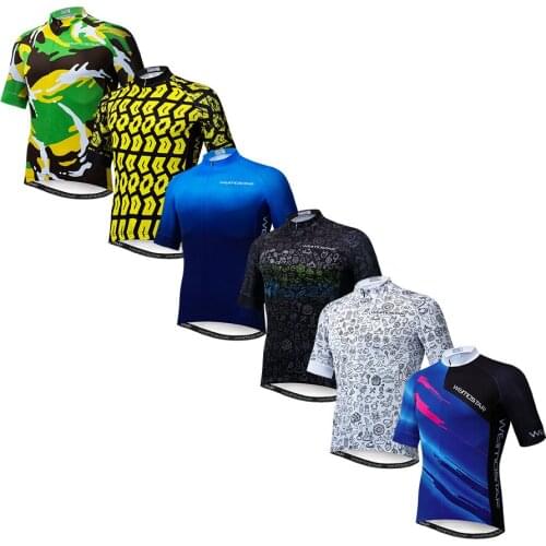 2019 Cycling Jerseys Summer Short Sleeve MTB Tops Cycling Shirt Ropa Maillot Ciclismo Racing Clothes Bike Jacket Gradient