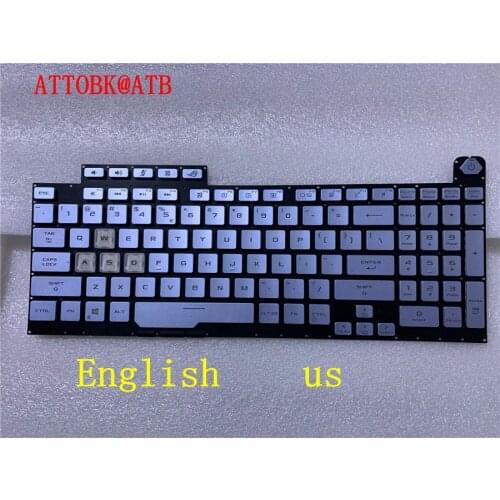 New English/Russia Laptop Keyboard For ASUS ROG Strix G G731 G731G G731GV G731GU G731GT G731GW with backlight keyboard 17.3 inch