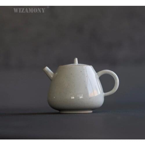 WIZAMONY Grass and Wood Glaze tea pot 130ml Ceramics Arts Tay Chinese Tea Set Porcelain T Clay Antique Teapot Drinkware