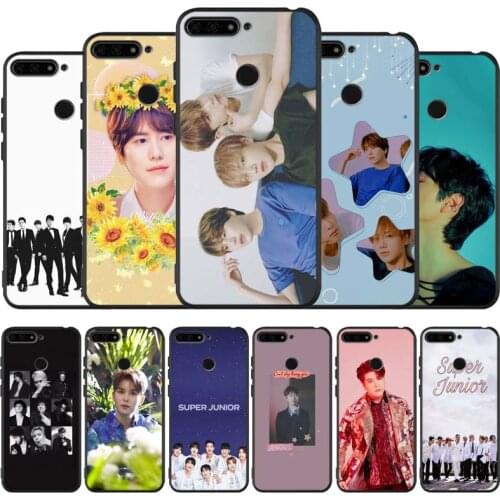 Super junior black Silicone Phone Case For honor 30 20 Pro 8 8X 9 10 20 Lite Mate 10 20 30 Lite Pro cover