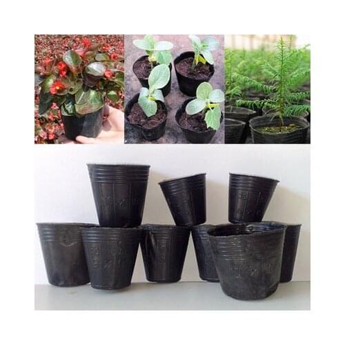 Cheap black Nursery Pots Seedling-raising Pan Feeding Block Nutrition Pan Garden Supplies Pocketgarden Size 10*10 100 pcs