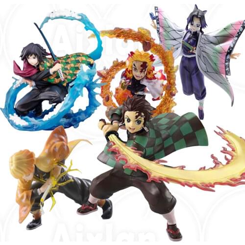New 18 cm Kimetsu no Yaiba Nezuko Tanjirou Figure Zenitsu PVC Action Figure Anime Demon Slayer Figurine Toys