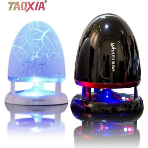 Bullet Style Computer Speaker With Light USB Notebook Mini Desktop Small Sound Anti-interference Multi-media Stereo Subwoofer