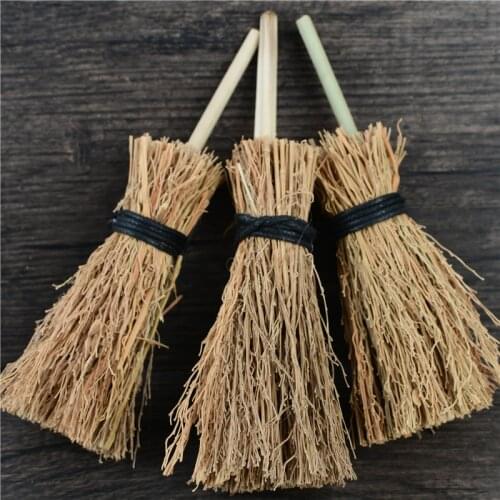 Miniature Altar Broom Sweep Brush Wicca Cleansing Broom Spells Sweep Away Bad Spells Magic MINI Altar Broom Dust Removal Broom