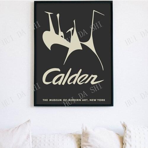 ALEXANDER CALDER Minimalist Poster Print Bauhaus Mid Century Modern Brutalist Modernism Scandinavian Mobile Goth Joan Miro