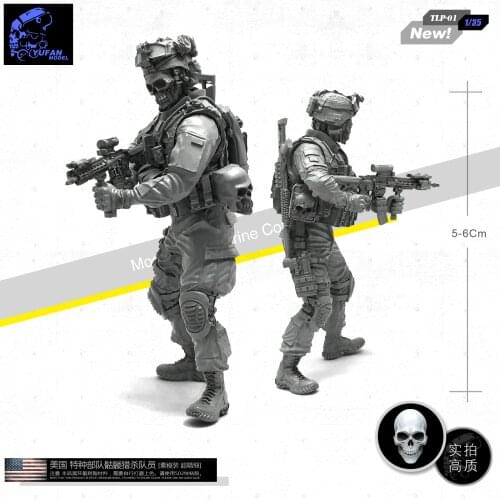 1/35 Resin model kits Figure U.s. Special Forces Soldier self-assembled Tlp-01