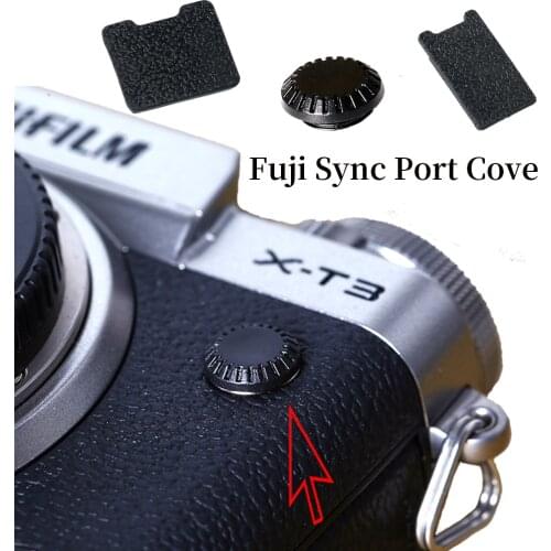 Flash Remote PC Sync Terminal Cap Cover For Fujifilm Fuji T1 XT2 XT3 XT4 XH1 GFX50S GFX50R Camera L Plate Handle Connector Cap