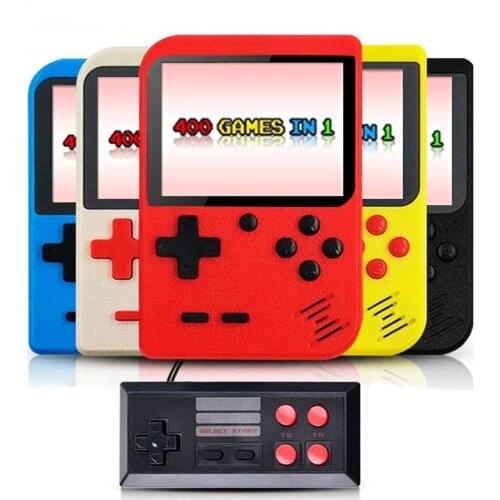 2021 New Game Players Retro Game Console Built-In 400 Games Support 2 Player 8-Bit 3.0 Inch Portable Handhel for Child Nostalgic