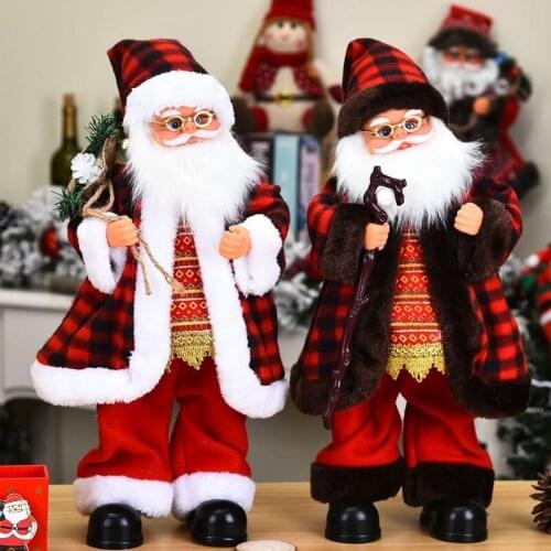 W3JF Plastic Electric Santa Claus Toy for Kids Dancing Relieve Stress Supplies Realistic Funny Toy with Funny Action