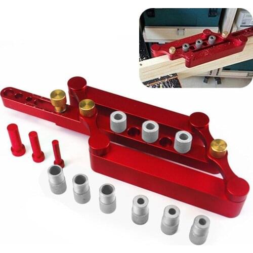 Self-Centering Dowel Jig Kit 6/8/10 mm Drill Guide Bushing Dowel Pin Wood Dowel Carpentry Guide For Household Woodworking Tools