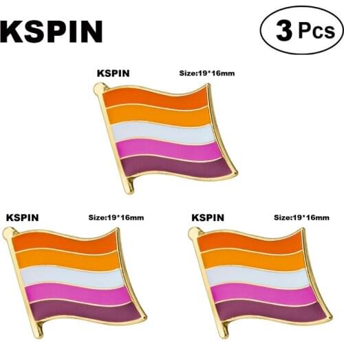 Sun Set Pride Flag Shape Badge Lapel Pin Brooches Pins Flag badge Brooch Badges