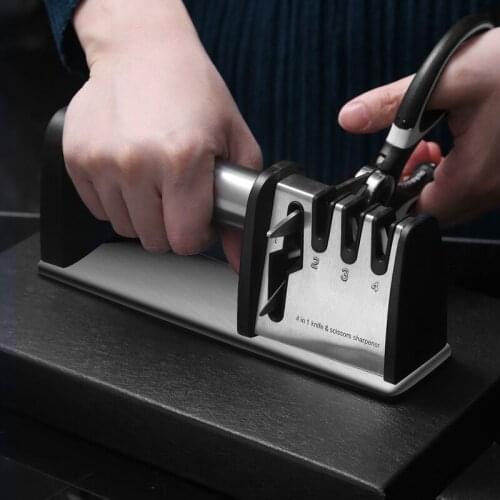 Knife Sharpener Professional Whetstone Kitchen Sharpening Stone Shears and Scissors Sharpening Stone Stainless Steel Blades