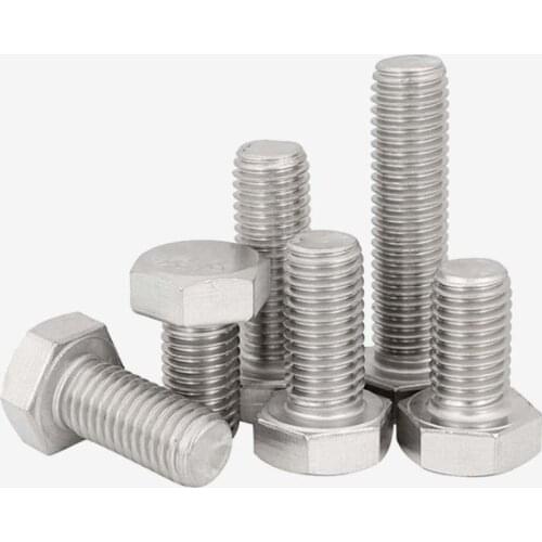 M3 M4 M5 M6 304 stainless steel lengthened full-thread outer hexagon bolt / screws