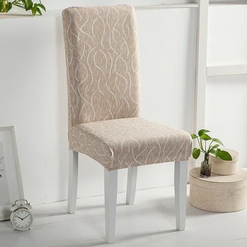 Dining Chair Cover Spandex Elastic Printed Modern Slipcovers Furniture Cover Kitchen Wedding Housse De Chaise 1/2/4/6PCS