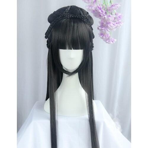 Chinese ancient dynasty princess cosplay hair long vintage hair Cosplay Costume Wigs