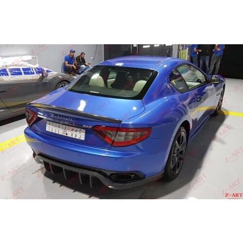 Z-ART carbon fiber rear diffuser for Maserati Gran Turismo 2008-2019 carbon fiber rear lip for Maserati GT carbon rear chin