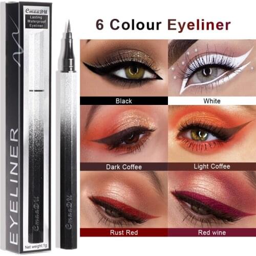 Liquid Eyeliner Pencil White Black Waterproof Long Lasting Eyeliner Smudge-Proof Cosmetic Beauty Makeup Maquiagem