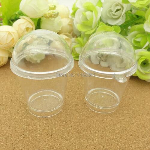 1pcs cup+1pcs lid Clear Sawdust cup imitation PVC Plastic glass mix Artificial Parfait Cups Miniature Food Deco Part A012-30