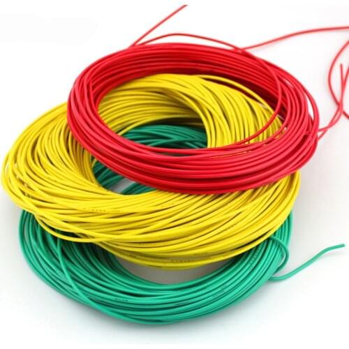 Multicolored wire cable / thin wire / red, black, green and blue lines / 2mm copper stranded/ DIY toy accessories/technology mod