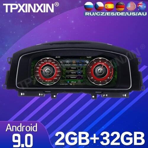 32G For VW B8 PASSAT CC golf 7 GTI Android 9.0 Car Dashboard Panel Virtual Instrument Cluster Digita Multimedia GPS Navigation