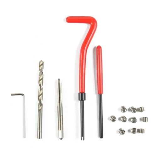 50 thread repair recoil insert installation kit tool drill bit M2to M14 Helicoil Car Pro coil drill set auto repair tool