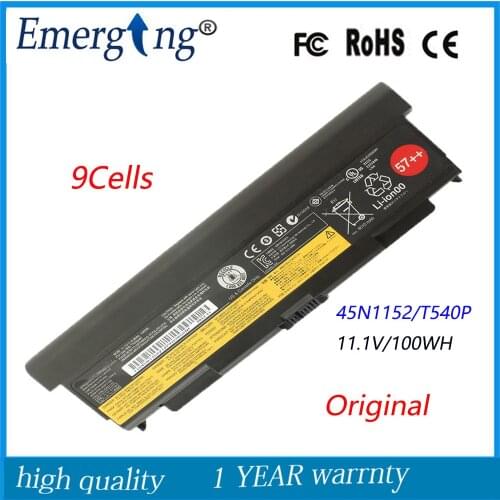9Cells 11.1V 100WH New Original Laptop Battery for lenovo ThinkPad L440 L540 T440p T540p W540 45N1148 45N1149 45N1152