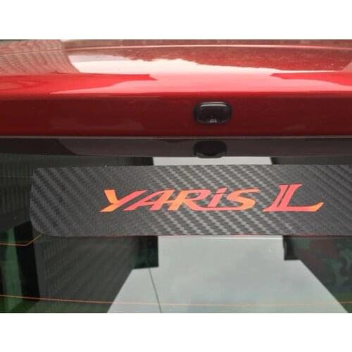 Carbon Fiber Car Sticker Of High Brake Light Fit For Toyota YARiS Rear Light Sticker Car Styling car Accessories