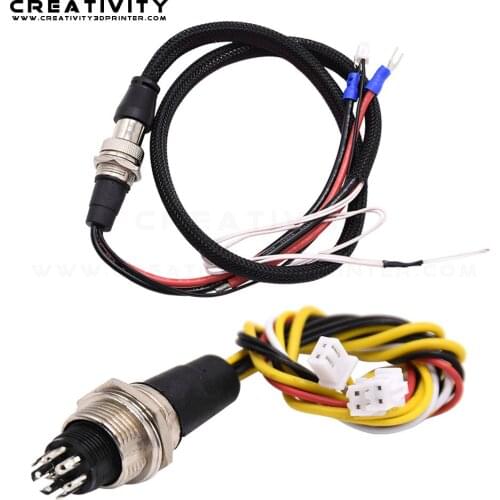 CR-10S Dedicated Hot Bed line Waterproof aviation plug Socket Connector Platform Hot Bed Link Line 3D printer accessories