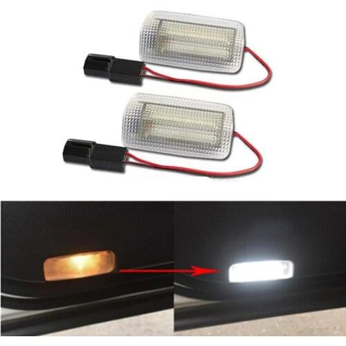For Toyota Prado 150 J150 LC150 Land Cruiser 200 Camry 40 For Lexus IS ES LS RX GX Auto Signal Lamp 2Pcs 12V LED Car Door Light