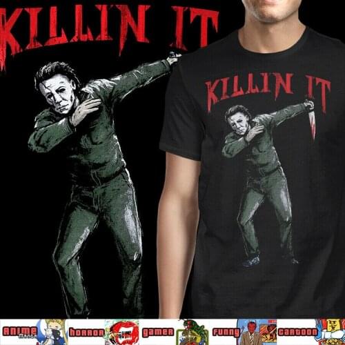 Micheal Myers Halloween Dab Killing It Filmklassiker Horror Fashion Brand Men Summer Print Casual Men Brand Customize T-Shirt