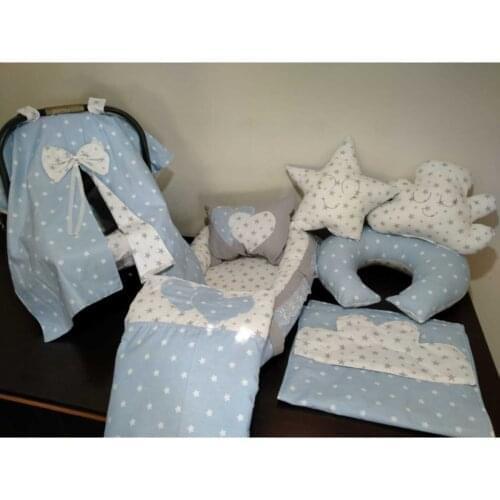 Blue Babynest Team 10 Piece Full Set Organic Cotton
