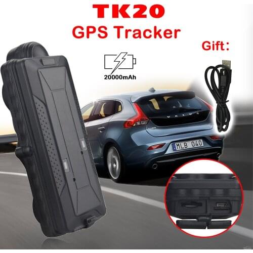 Magnetic WiFi GPS Car Tracker TK20 SD Data Logger GSM Voice Listening Device Asset Safety Motion & Dismount Alarm 20000mAh